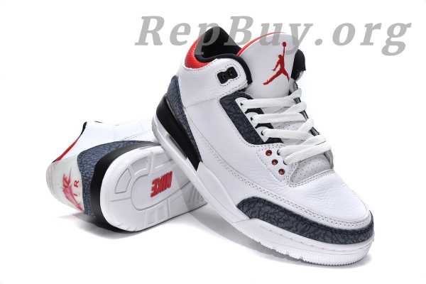 Top Version Air Jordan 3 Retro SE Fire Red Denim (2020) CZ6431-100 - 图片 4