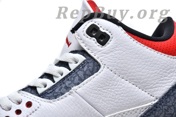 Top Version Air Jordan 3 Retro SE Fire Red Denim (2020) CZ6431-100 - 图片 7