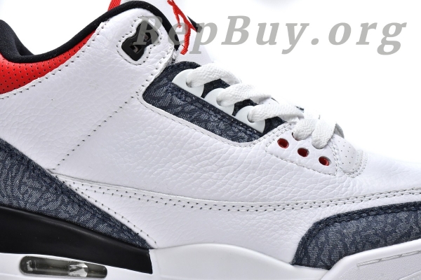 Top Version Air Jordan 3 Retro SE Fire Red Denim (2020) CZ6431-100 - 图片 12