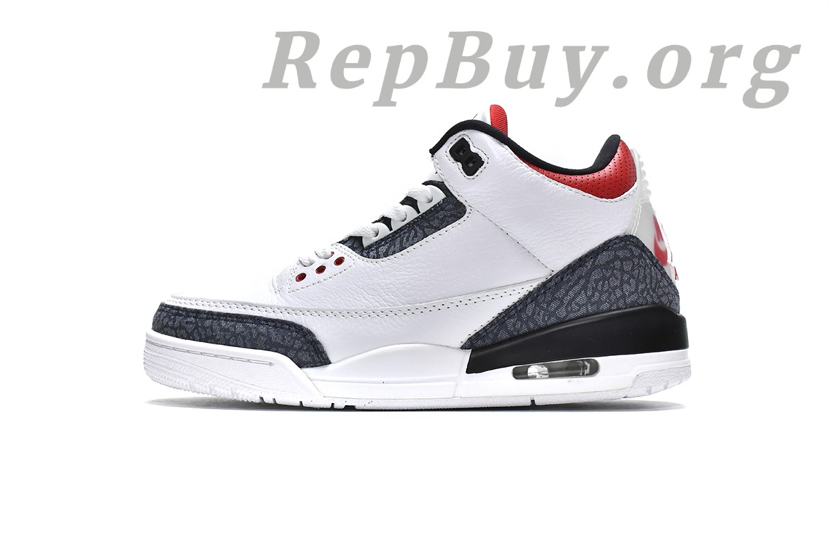 Best Top Version Air Jordan 3 Retro SE Fire Red Denim (2020) CZ6431-100 Replica