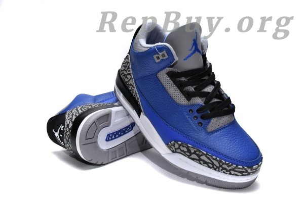 Top Version Air Jordan 3 Retro Varsity Royal Cement CT8532-400 - 图片 3