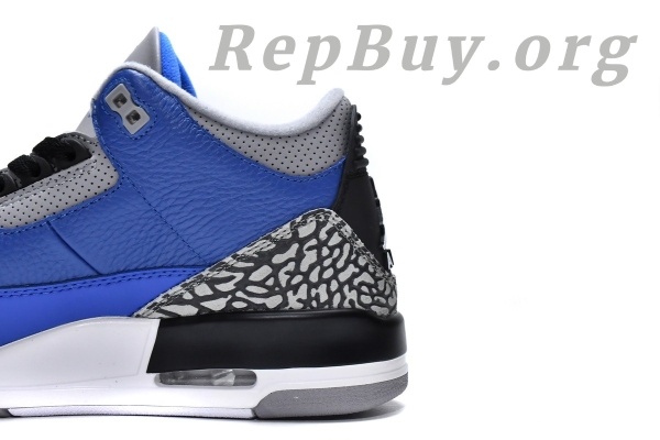 Top Version Air Jordan 3 Retro Varsity Royal Cement CT8532-400 - 图片 11