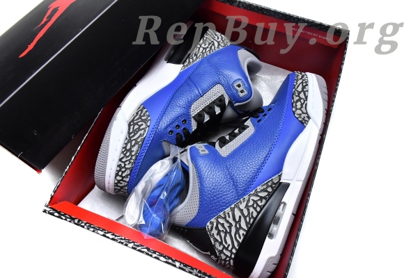 Top Version Air Jordan 3 Retro Varsity Royal Cement CT8532-400 - 图片 19