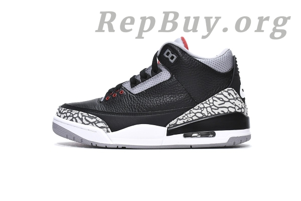 Top Version Air Jordan 3 Retro Black Cement (2018) 854262-001 - 图片 2