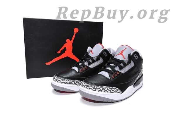Top Version Air Jordan 3 Retro Black Cement (2018) 854262-001 - 图片 18