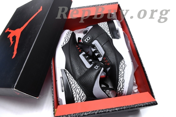 Top Version Air Jordan 3 Retro Black Cement (2018) 854262-001 - 图片 17