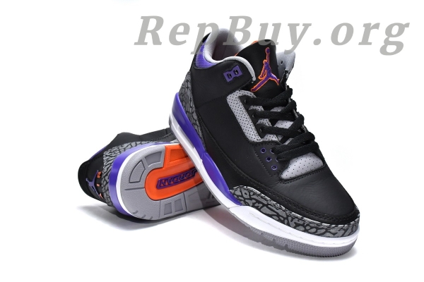 Top Version Air Jordan 3 RetroBlack Court Purple CT8532-050 - Image 3