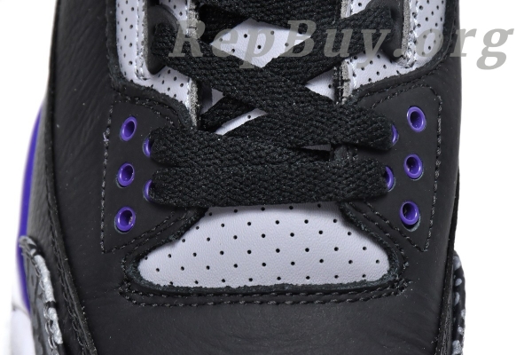 Top Version Air Jordan 3 RetroBlack Court Purple CT8532-050 - Image 14