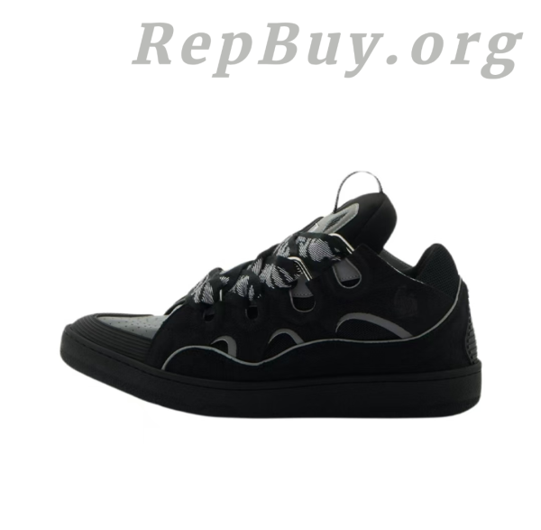 Lanvin Curb Sneaker Black Grey FM-SKRK11-REFL-P2210 PB111901