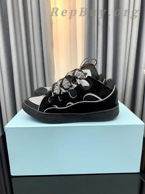 Lanvin Curb Sneaker Black Grey FM-SKRK11-REFL-P2210 PB111901 - 图片 10