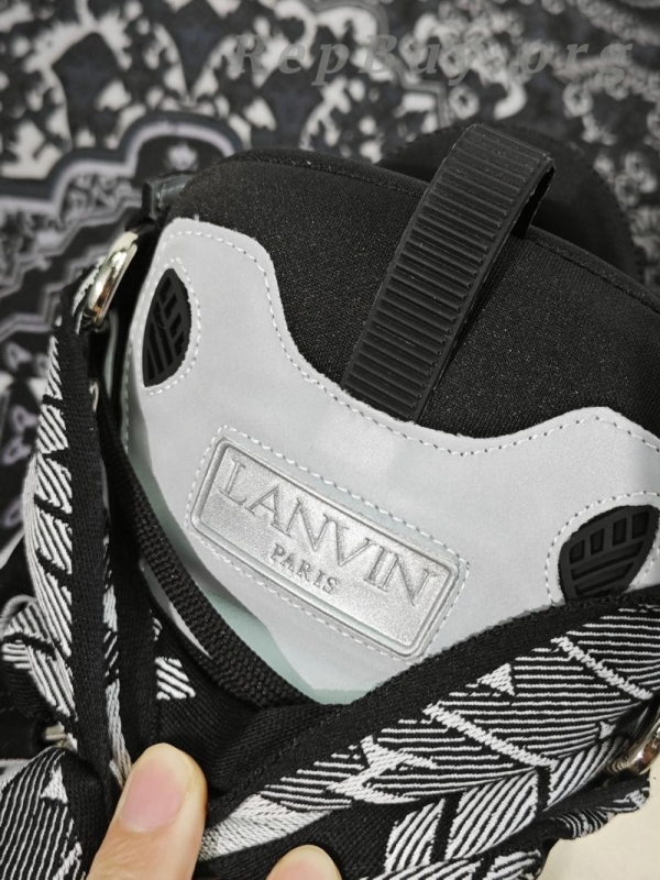 Lanvin Curb Sneaker Black Grey FM-SKRK11-REFL-P2210 PB111901 - 图片 5