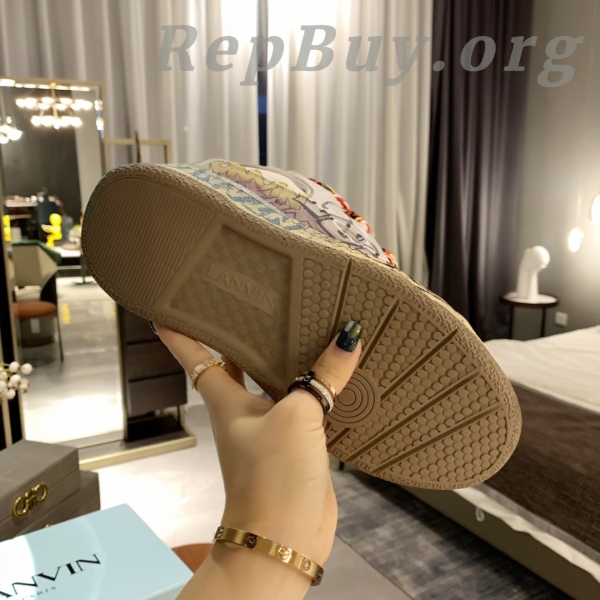 Lanvin Curb Sneaker Graffiti PB FW-SKDK02-STUD-P22-00M2 - 图片 6