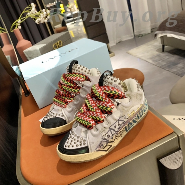 Lanvin Curb Sneaker Graffiti PB FW-SKDK02-STUD-P22-00M2 - 图片 4