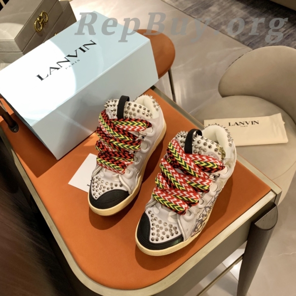 Lanvin Curb Sneaker Graffiti PB FW-SKDK02-STUD-P22-00M2 - 图片 7