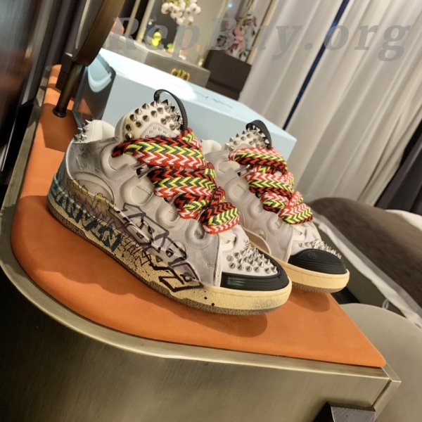 Lanvin Curb Sneaker Graffiti PB FW-SKDK02-STUD-P22-00M2 - 图片 9