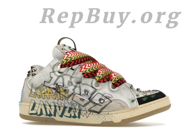 Lanvin Curb Sneaker Graffiti PB FW-SKDK02-STUD-P22-00M2 - 图片 2