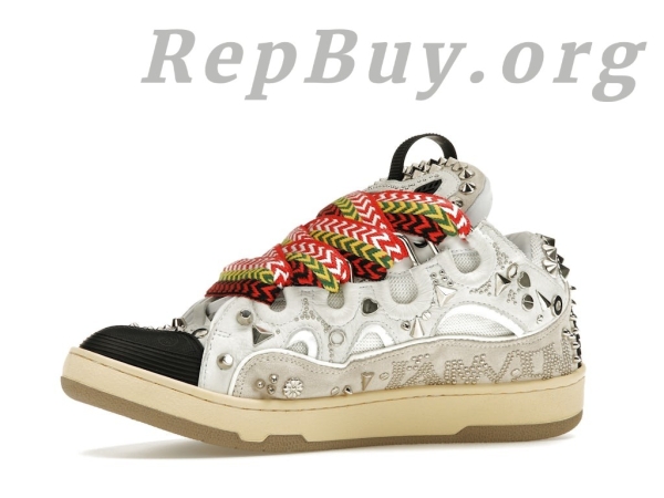 Lanvin Curb Sneaker Graffiti PB FW-SKDK02-STUD-P22-00M2