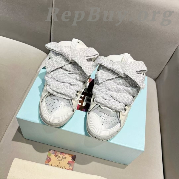 Lanvin Curb Sneaker White Grey Pale PB250110 FW SKDK02 DOTS P23 - 图片 2