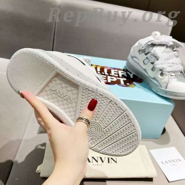 Lanvin Curb Sneaker White Grey Pale PB250110 FW SKDK02 DOTS P23 - 图片 5