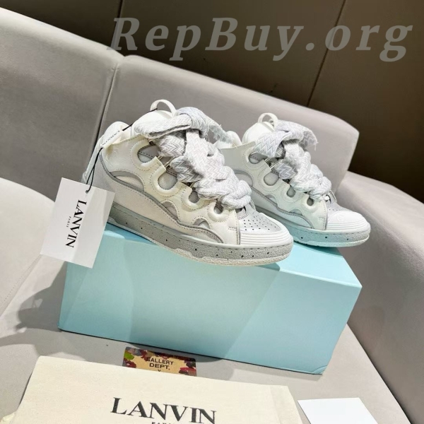Lanvin Curb Sneaker White Grey Pale PB250110 FW SKDK02 DOTS P23 - 图片 7