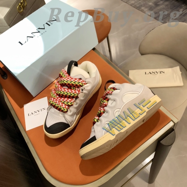 Lanvin Curb Sneaker White White Print PB 250307 - 图片 2
