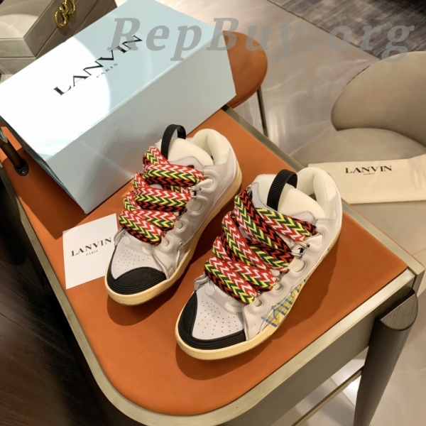 Lanvin Curb Sneaker White White Print PB 250307 - 图片 3