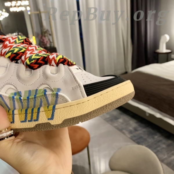 Lanvin Curb Sneaker White White Print PB 250307 - 图片 5