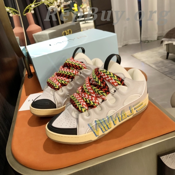Lanvin Curb Sneaker White White Print PB 250307 - 图片 4