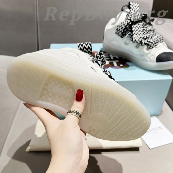 Lanvin Curb Sneakers White Black PB 250327 - 图片 3