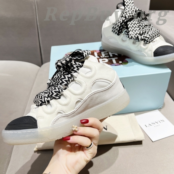 Lanvin Curb Sneakers White Black PB 250327