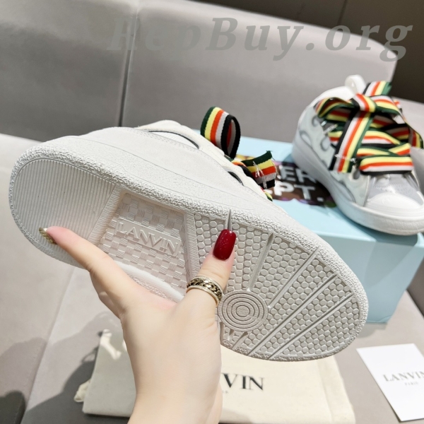 Lanvin Curb Sneakers White Multi PB FM SKRK11 REFL P2200 - 图片 6
