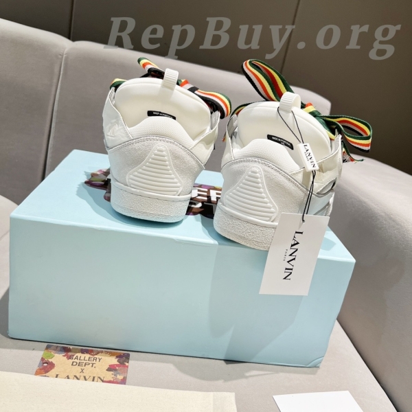Lanvin Curb Sneakers White Multi PB FM SKRK11 REFL P2200 - 图片 7
