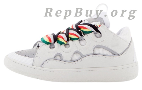 Lanvin Curb Sneakers White Multi PB FM SKRK11 REFL P2200