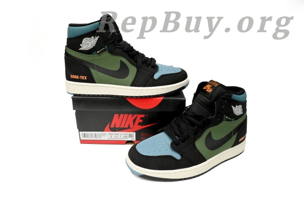 Top Version Air Jordan 1 High Element GORE-TEX "Black/Olive" DB2889-003 - Image 14