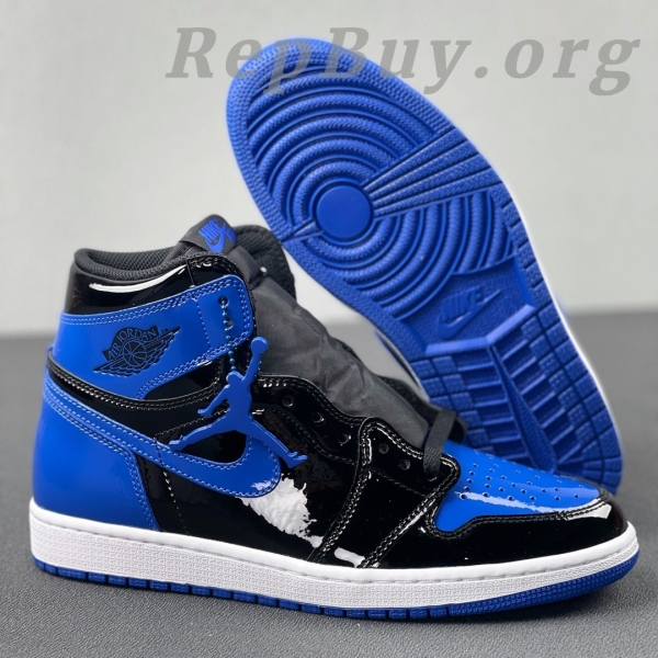 Top Version Air Jordan 1 High OG "Patent Royal" 555088-404 - Image 4
