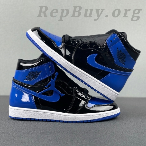 Top Version Air Jordan 1 High OG "Patent Royal" 555088-404 - Image 6