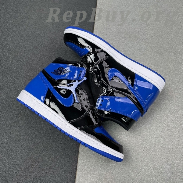 Top Version Air Jordan 1 High OG "Patent Royal" 555088-404 - Image 10