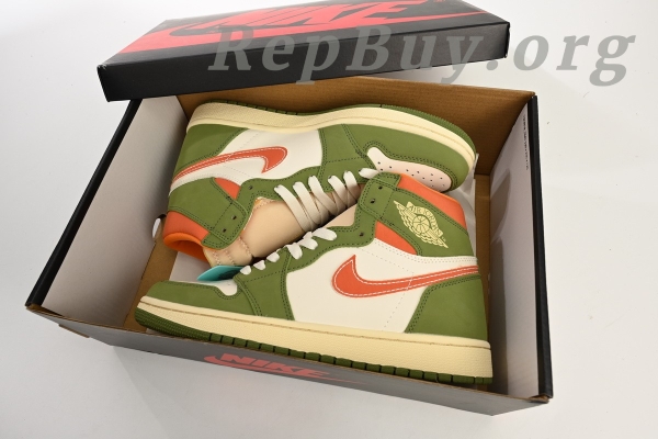 Top Version Air Jordan 1 High OG Craft Celadon FB9934-300 - Image 16