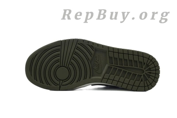 Top Version Air Jordan 1 Low 'Black Toe Medium Olive' 553558-092 - Image 4