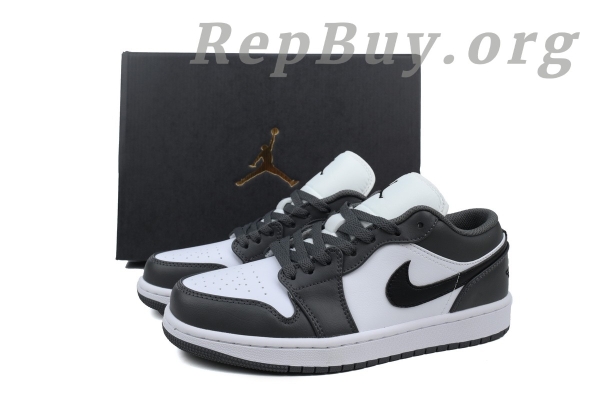 Top Version Air Jordan 1 Low 'Iron Grey' 553558-152 - Image 11