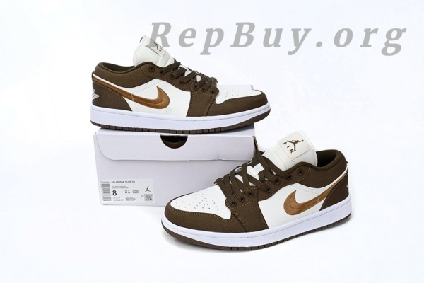 Top Version Air Jordan 1 Low “Mocha Toe” DV0426-301 - 图片 14