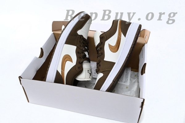 Top Version Air Jordan 1 Low “Mocha Toe” DV0426-301 - 图片 17