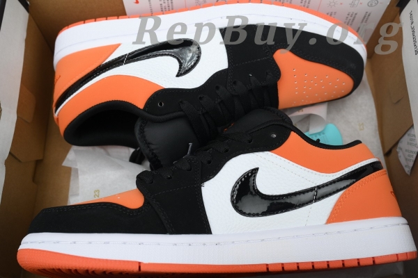 Top Version Air Jordan 1 Low 'Shattered Backboard' 553558-128 - 图片 12