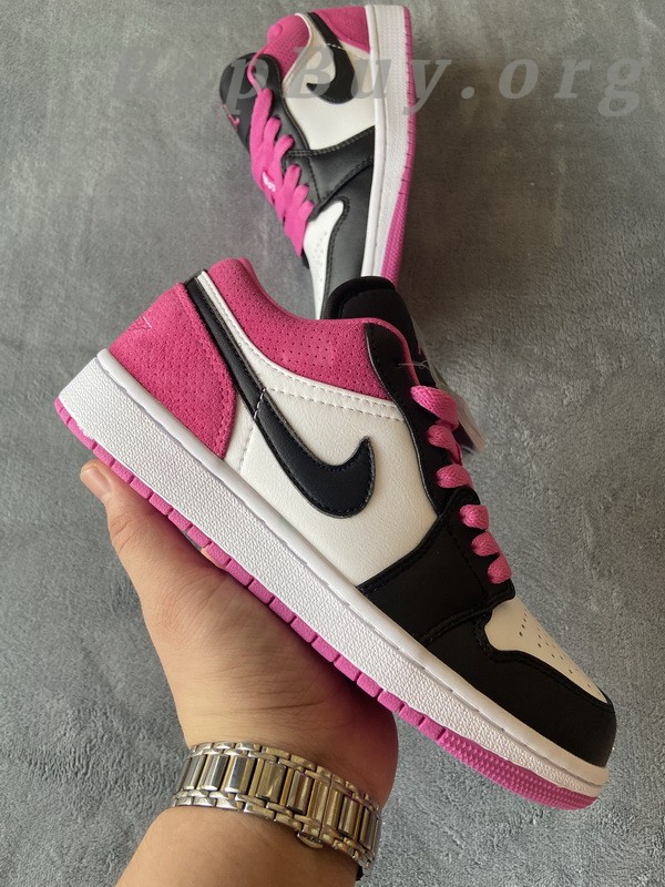 Top Version Air Jordan 1 Low Black Active Fuchsia CK3022-005 - Image 6
