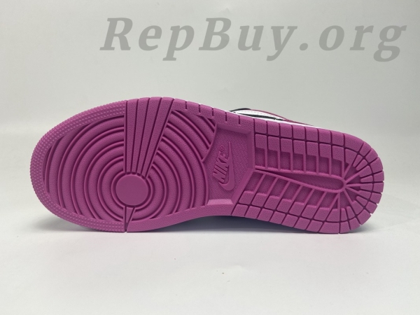Top Version Air Jordan 1 Low Black Active Fuchsia CK3022-005 - Image 4