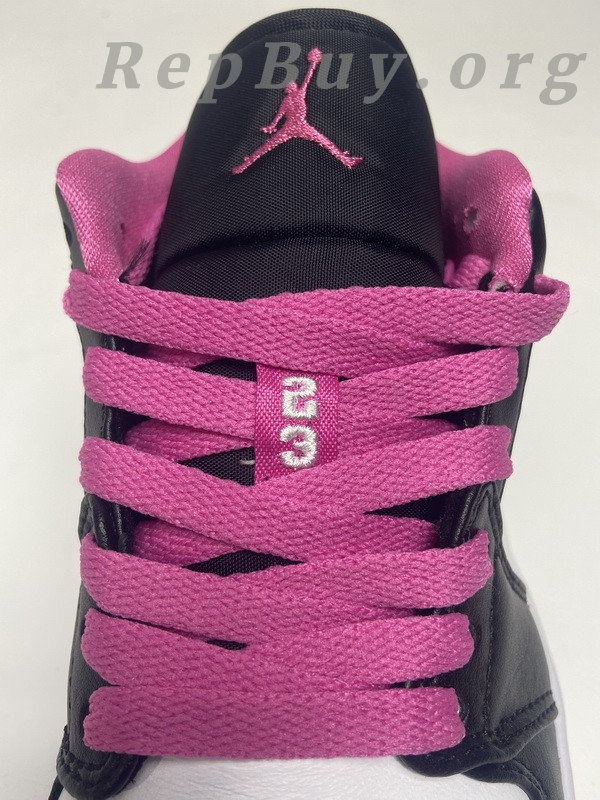 Top Version Air Jordan 1 Low Black Active Fuchsia CK3022-005 - Image 10