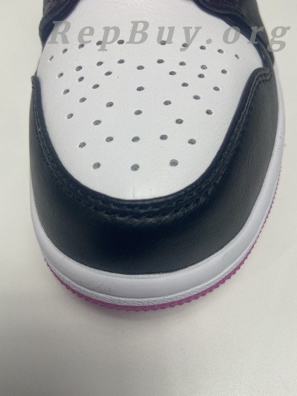Top Version Air Jordan 1 Low Black Active Fuchsia CK3022-005 - Image 11