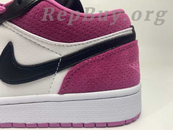 Top Version Air Jordan 1 Low Black Active Fuchsia CK3022-005 - Image 7
