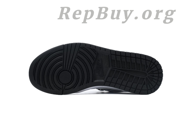 Top Version Air Jordan 1 Low Black Silver 553558-131 - 图片 4