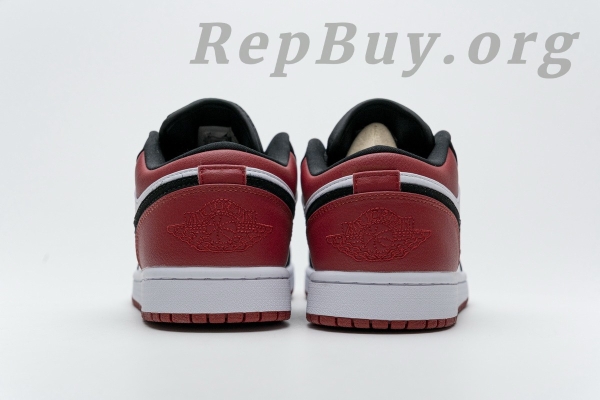 Top Version Air Jordan 1 Low Black Toe (GS) 553560-116 - Image 5